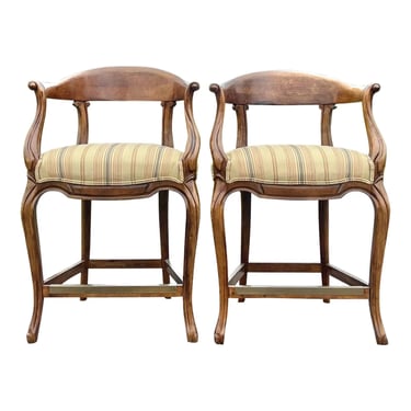 Century Furniture Country French Empire Counter Stools - a Pair 