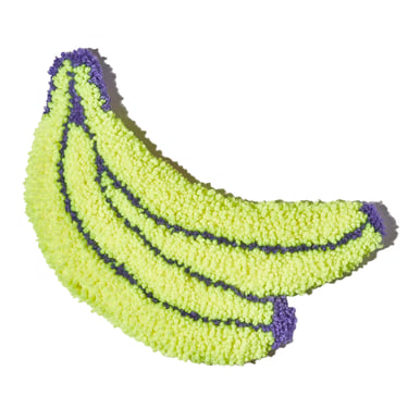 Tufted Banana, wall hanging, decor, dorm, colorful, gift for a guy, gift for a girl 