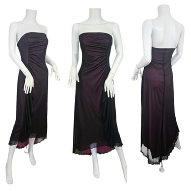 Rampage 1990s Strapless Pink Black Mesh Dress Lrg | Jelly Eyes Vintage -  Sacramento, CA | ATTIC