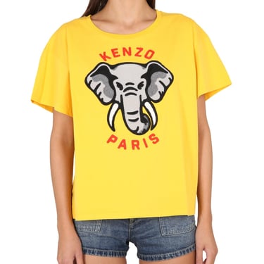 Kenzo Women Casual T-Shirt Éléphant