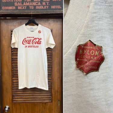 Vintage 1950’s -Deadstock- Coca-Cola Soda Cotton Tee Shirt, Advertising, Original, 50’s T-Shirt, Vintage Clothing 