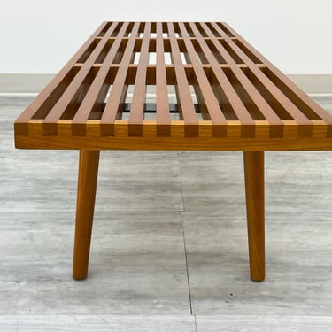 Mid-Century Modern Style Slat Bench / Coffee Table ~ Manner Of George Nelson (SHIPPING NOT FREE) 