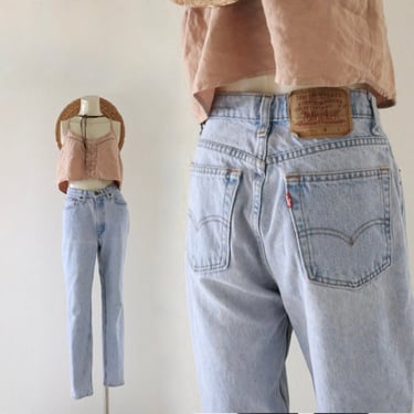 levi's USA 17512 jeans - 26 - vintage 80s 90s Levi womens light blue jeans pants high waist 