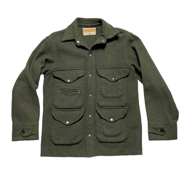 Vintage 1950s PENNEYS Wool Mackinaw Coat ~ men's XS ~ Work Wear ~ Hunting ~ 