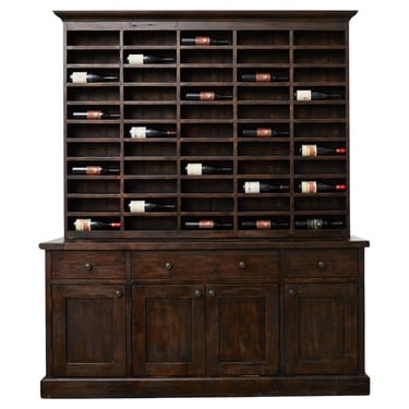 Timothy Oulton Design English Salvaged Wood Vintners Hutch Cabinet