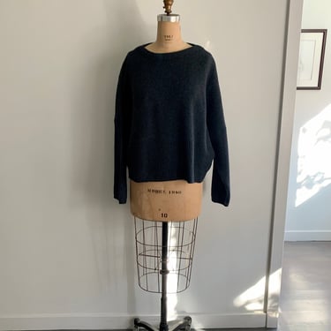 1980s Marithe Francois Girbaud women’s wool rib boxy sweater l-size L 