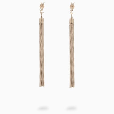 Saint Laurent Gold-tone Loulou earrings with tassels