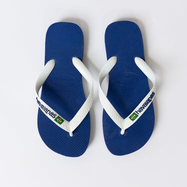 Brazil Flip Flop in Blue White