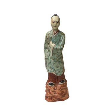 Vintage Oriental Ancient Style Dressing Ceramic Man Art Figurine ws4419E 