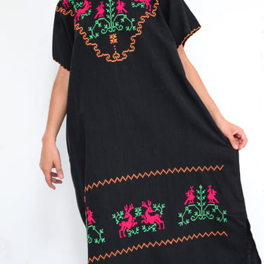 Hand Embroidered Mexican Huipil 