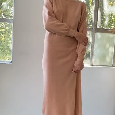 Apricot Cashmere Sweater Dress (S)