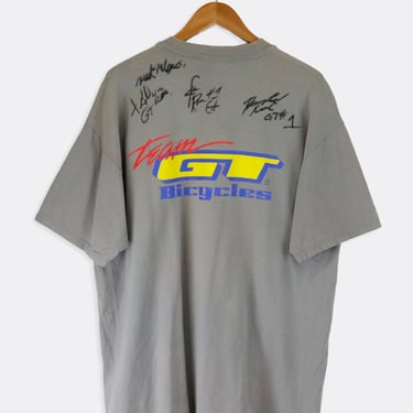 Vintage Team GT Bicycles Autographed T Shirt Sz XL