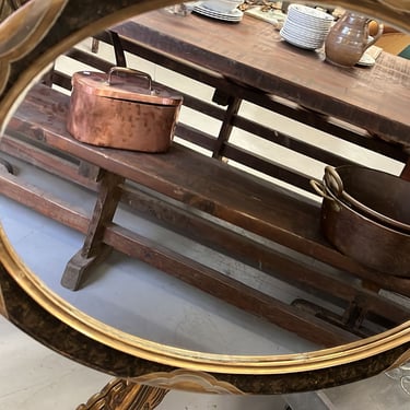 vintage french oval mirror