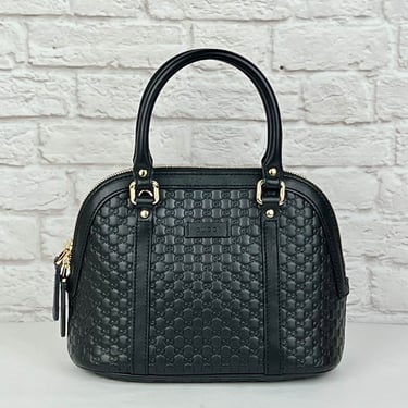 GUCCI Microguccissima Mini Dome Bag, Black