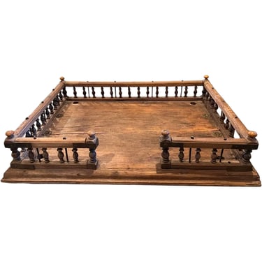 Indian Teak Altar Shrine Platform / Gallery Tray