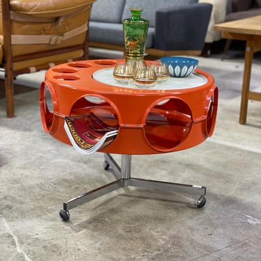 Mud Century Space Age Rotobar Bar Cart Table by Curver 