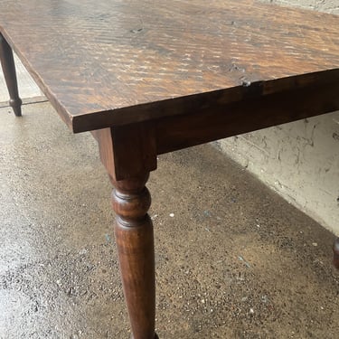 Hand-hewn Hardwood Tavern Table