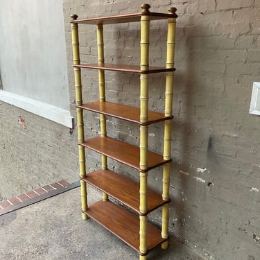 Vintage Faux Bamboo Etagere
