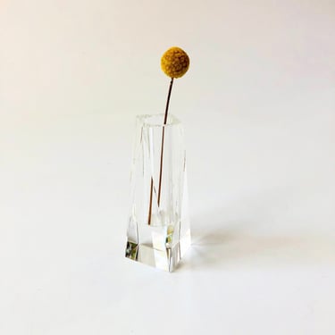 Crystal Bud Vase by Oleg Cassini 
