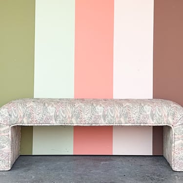 Upholstered Waterfall Bench