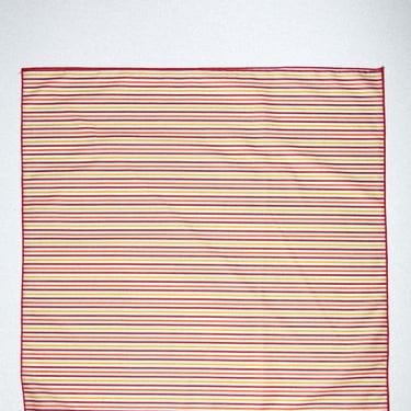 KkCo Pierced Bandana - Striped Tomato