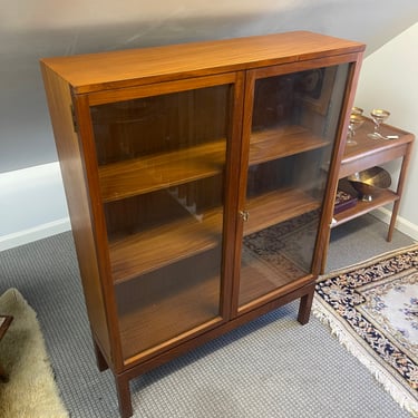 Nissenbaum & Sons Glass-Fronted Teak Cabinet