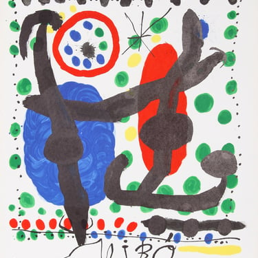 Joan Miro, Recent Paintings 1945-1963 Exhibition, Lithograph Poster 