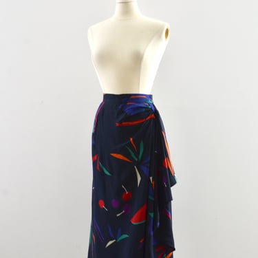 Vintage Novelty Print ESCADA Wrap Skirt