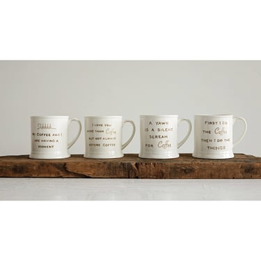 Coffee Sayings Mug, multiple styles