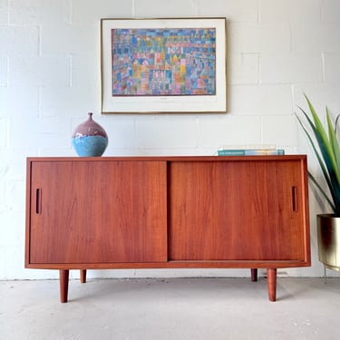 Danish Modern Teak Credenza by Poul Hundevad