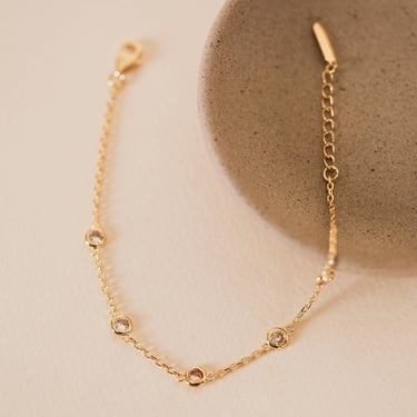 Champagne Gemstone Bracelet