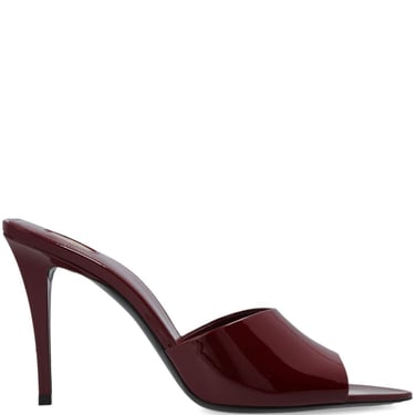 Saint Laurent Women Romy Patent Leather Mules