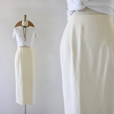 imperfect ivory pencil skirt - 28 