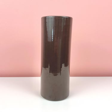 80s Haeger Cylinder Vase 