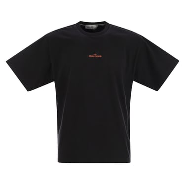 Stone Island Men Short-Sleeved T-Shirt In Cotton Jersey