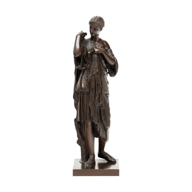 Bronze Antique Sculpture after Praxitele’s ‘La Diane de Gabies’