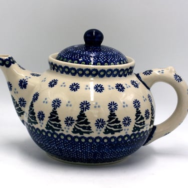 vintage Polish Pottery Bolestawcu Teapot 