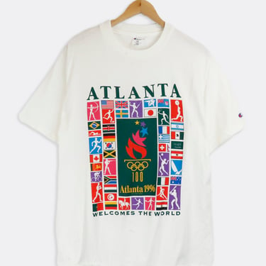Vintage 1992 Atlanta Welcomes The World Olympics T Shirt Sz L