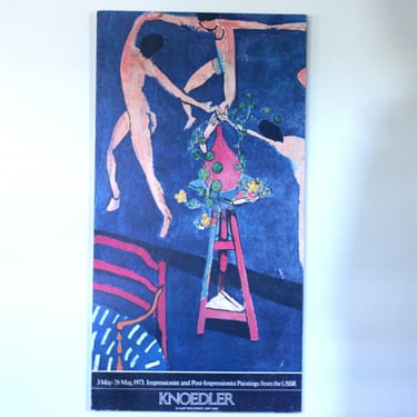 vintage Knoedler Gallery Impressionist and Post Impressionist Paintings from USSR Poster 1973 