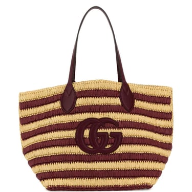 Gucci Women Gucci Summer Rafia Tote Bag