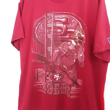 vintage 49ers shirt / San Francisco shirt / 1990s Pro Line San Francisco 49ers bay bridge Super Bowl cotton shirt XL 