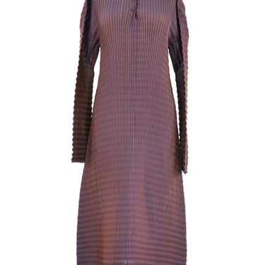 Issey Miyake Iridescent Pleated Maxi Dress