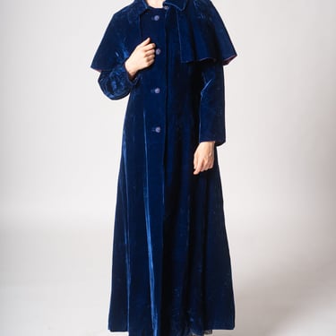 Royal Blue Velvet Coat