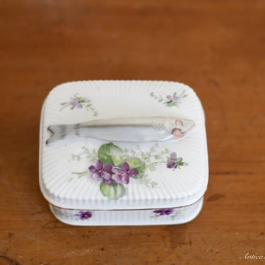 Porcelain Sardine Box 