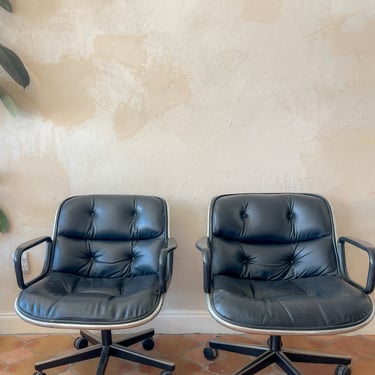 Knoll Charles Pollock Exectutive Rolling Chairs (Priced individually)
