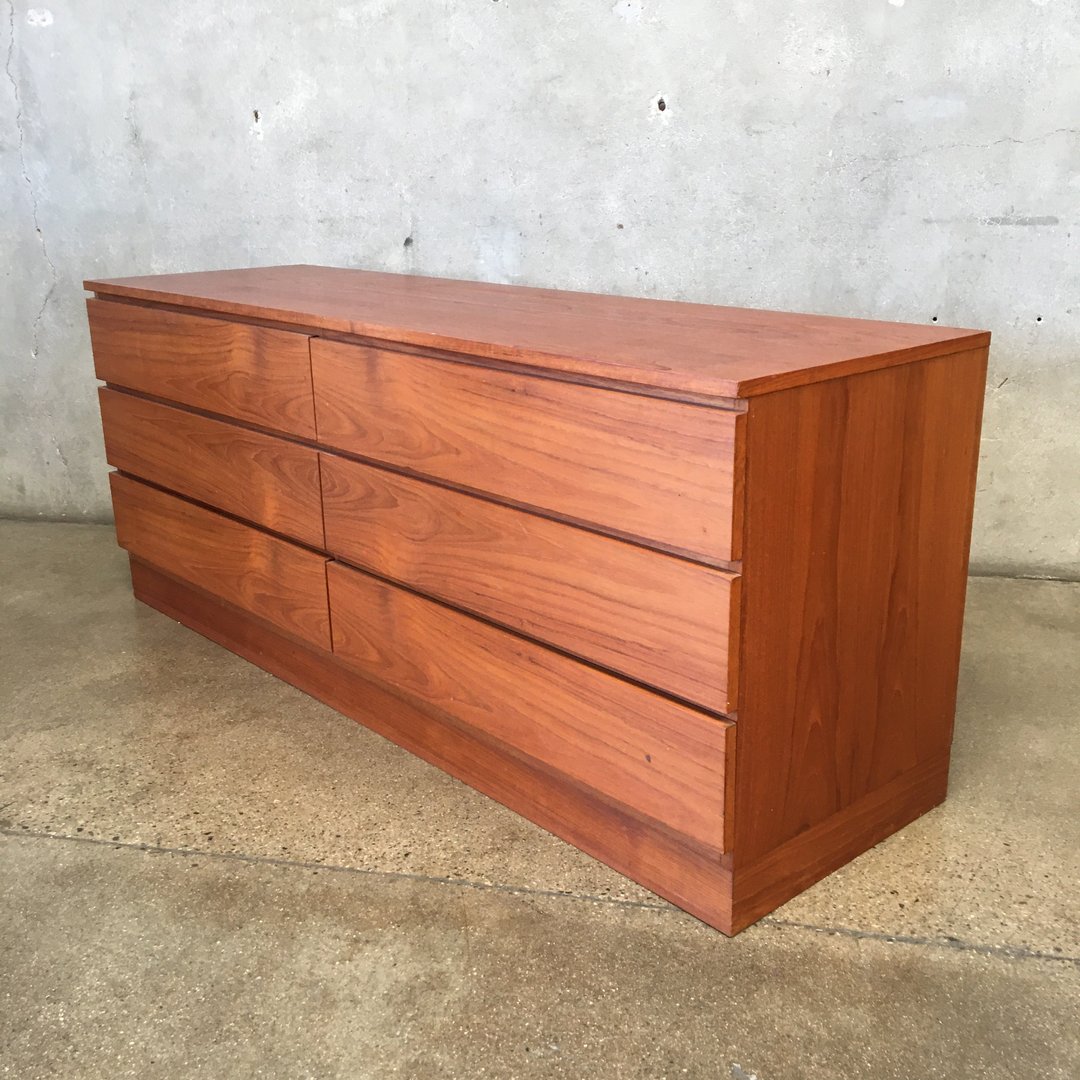 Vintage Danish Six Drawer Teak Dresser Urban Americana Long Beach, CA