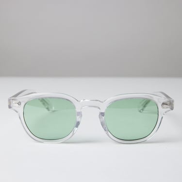 Large - New York Eye_rish, Causeway. Clear Frame with Light Green Lenses 