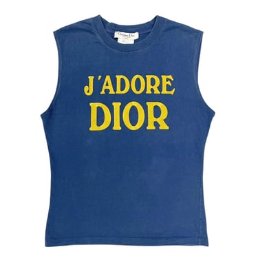 Dior Jadore Blue Logo Tank