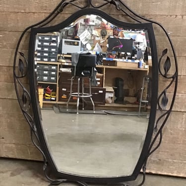 Beveled Cast Iron Mirror (Tacoma)