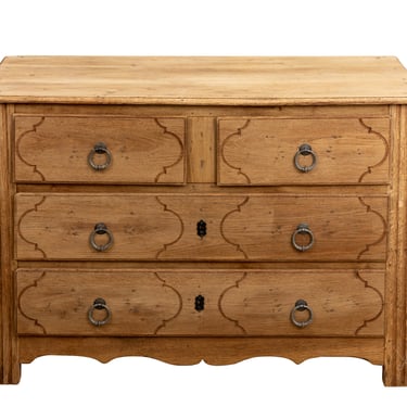 French 19th Century Bleached Oak Chest of Drawers